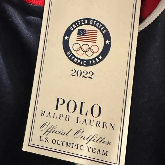 NWT Polo by Ralph Lauren Men's Navy USA Olympic Jacket - Picture 8 of 10
